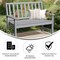 Flash Furniture Ellsworth 50 All Weather Indoor/Outdoor Recycled HDPE Bench with Contoured Seat in Gray LE-HMP-2035-12-GRY-GG - alternate 9